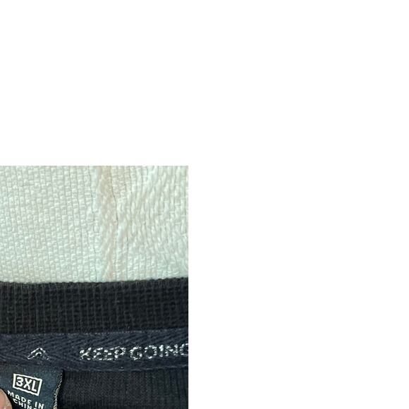 Keep Going Whale Breach Black T-Shirt Mens 3XL - Picture 4 of 4